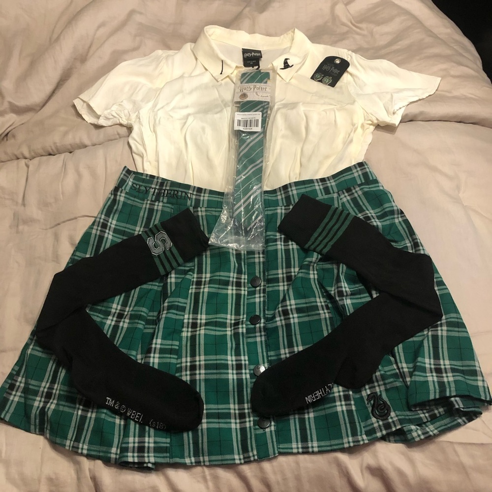 Harry Potter Slytherin uniform Halloween costume